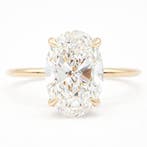 Zonder minimumprijs - Ring - 14 karaat Geel goud - 2.03ct., Nieuw