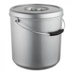 Emmer | Kunststof | 10L | Met Deksel | Ø260x270(h)mm EMGA, Verzenden, Nieuw in verpakking