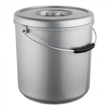 Emmer | Kunststof | 10L | Met Deksel | Ø260x270(h)mm EMGA, Verzenden, Nieuw in verpakking