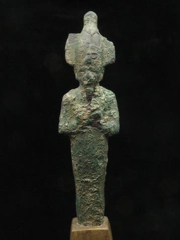 Oud-Egyptisch Brons Osiris-beeld (1x) - 24.5 cm (Zonder