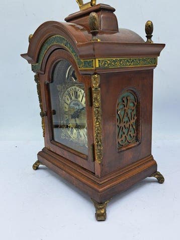 Horloge de bureau - Warmink - Bois, Laiton - 1970-1980 -, Antiek en Kunst