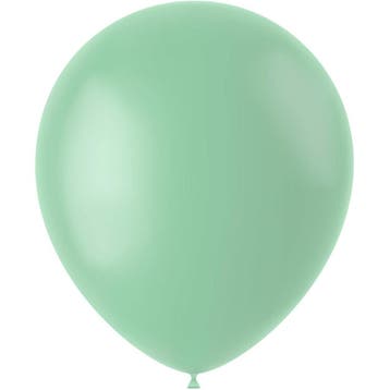 Mintgroene Ballonnen Powder Pistache 33cm 50st, Verzenden, Nieuw
