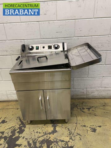 RVS Visfriteuse Oliebolfriteuse Friteuse Frituur 23 liter, Ophalen of Verzenden