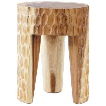 Bazar Bizar De Paramo Kruk - Naturel - Bijzettafel -, Huis en Inrichting, Verzenden, Zo goed als nieuw, Hout, 45 tot 60 cm