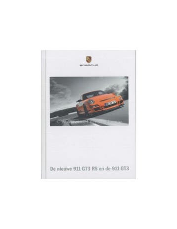 2007 PORSCHE 911 GT3 + RS HARDCOVER BROCHURE NEDERLANDS