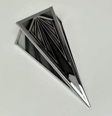 Wandlamp - Glas, Staal - Art Deco Wandlamp
