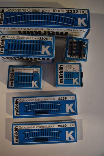 Märklin H0 - 2239/2203/2235/2202/2201 - Voie ferrée pour