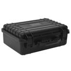 vidaXL Flightcase draagbaar 47x36x18 cm PP zwart, Verzenden