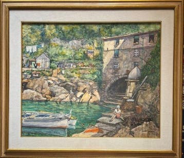 Guido Hanset (1910-1992) - San Fruttuoso di Camogli
