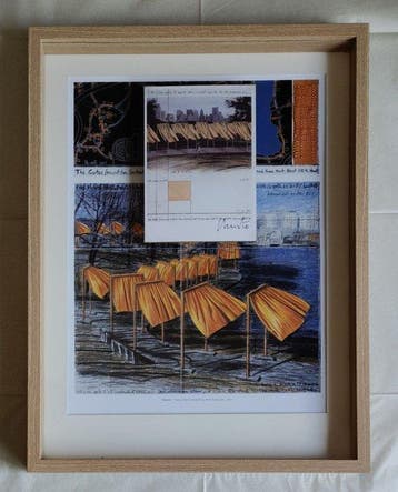 Christo & Jeanne-Claude (1935-2020) - The GATES - handsigned