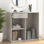 vidaXL Cosmeticakast 80x40x75 cm bewerkt hout grijs, Huis en Inrichting, Verzenden, Nieuw