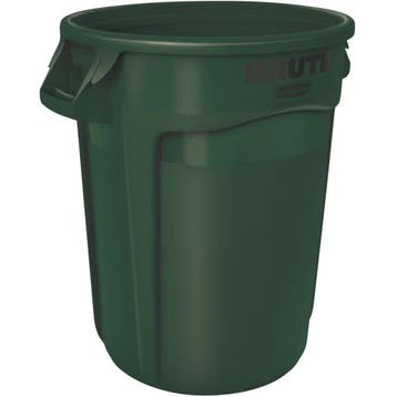 Afvalbak | BRUTE | Kunststof | Donkergroen | 121.1L | Open, Verzenden