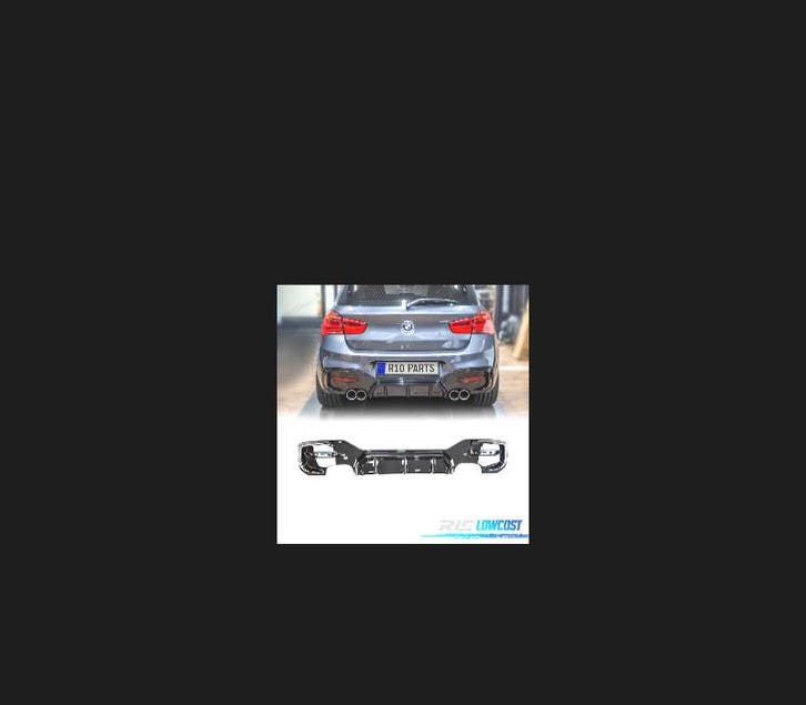 DIFFUSEUR BMW F20 LCI 15-19 LOOK M PERFORMANCE NOIR BRILLANT, Auto-onderdelen, Carrosserie, Verzenden