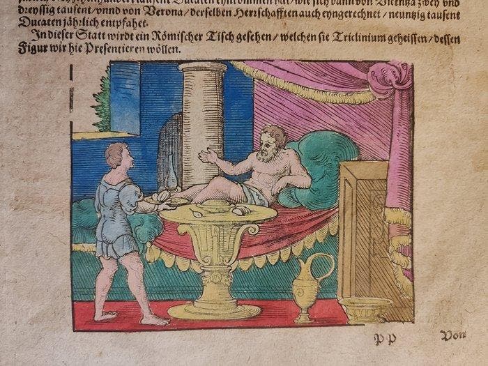 Sebastian Münster (1489–1552) - Cosmografia Universale -, Antiquités & Art, Antiquités | Livres & Manuscrits