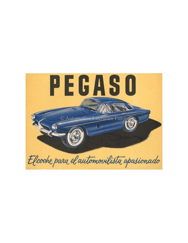 1957 PEGASO Z-103 BROCHURE SPAANS, Livres, Autos | Brochures & Magazines, Enlèvement ou Envoi
