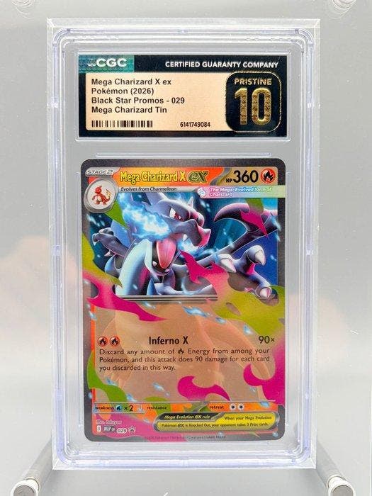 Pokémon Graded card - Mega Charizard X ex - Mega Charizard, Hobby en Vrije tijd, Verzamelkaartspellen | Pokémon
