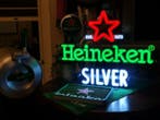 Heineken Silver LED Neon Reclamebord – 45 x 35 cm – Nieuw -