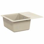 vidaXL Wasbak Beige 560 x 460 mm 80% Kwarts en 20% Hars, Verzenden, Nieuw