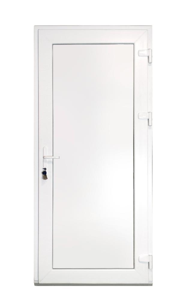 PVC Deur volpaneel Premium b98xh215 cm wit L, Bricolage & Construction, Fenêtres & Moustiquaires, Enlèvement ou Envoi