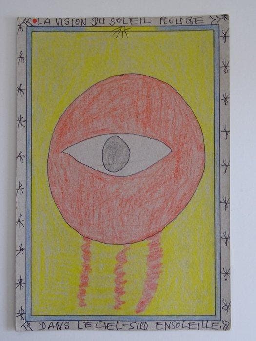 Frédéric Bruly-Bouabré (1923-2014) - La Vision, Antiek en Kunst, Kunst | Designobjecten