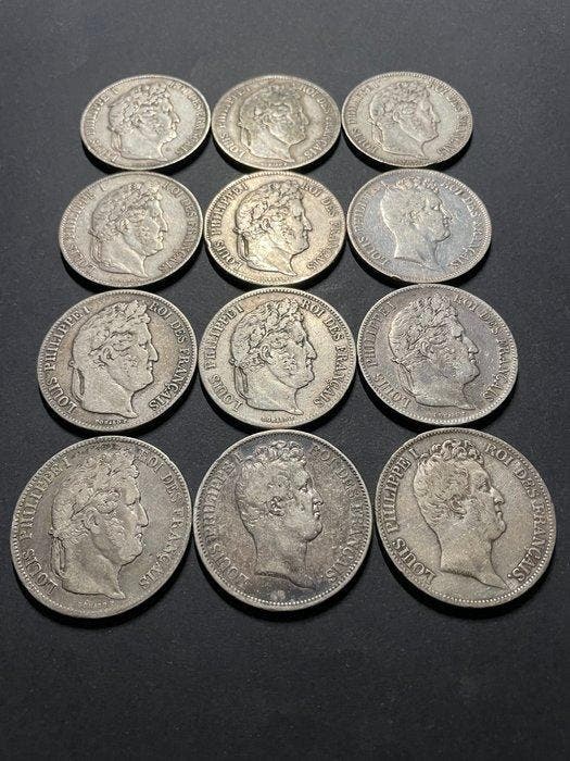 Frankrijk. Louis Philippe I. 5 Francs 1831/1848, Postzegels en Munten, Munten | Europa | Niet-Euromunten