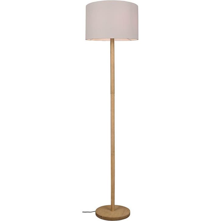 LED Vloerlamp Trion Kiblon - Houten vloerlamp met E27 fittin, Huis en Inrichting, Lampen | Vloerlampen, Nieuw, Verzenden