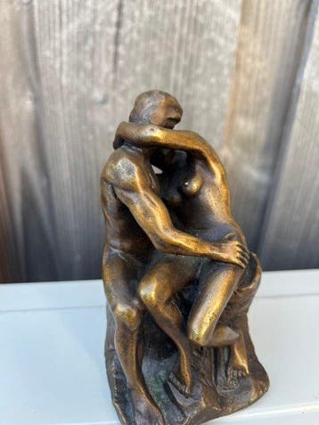 Statue, Rodin de kus - 14 cm - Bronze