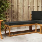 vidaXL Buitenstoel Bank Massief Acacia Hout Naturel, Tuin en Terras, Verzenden, Nieuw