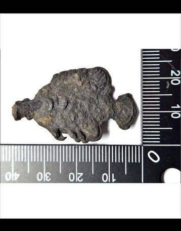 Azië. Fish Money with beautiful patina of age 15-17 th