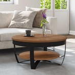 vidaXL Salontafel 65x65x32 cm massief acaciahout, Verzenden, Nieuw