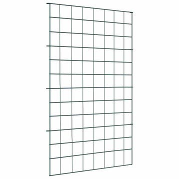 vidaXL Vijverhekset 8 st 50 x 80 cm Staal Groen, Verzenden, Nieuw