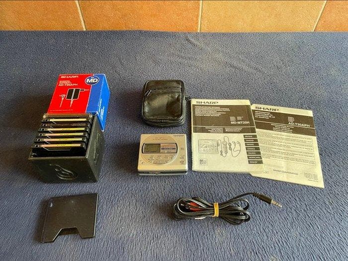 Sharp - MD-MT20 recorder/player Draagbare minidisc, Audio, Tv en Foto, Radio's
