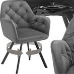 2dekans | tectake® Draaistoel Fluweellook – Eetkamerstoel, Huis en Inrichting, Stoelen, Ophalen of Verzenden, Nieuw