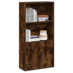 vidaXL Boekenkast 60x24x120 cm bewerkt hout gerookt, Verzenden, Nieuw