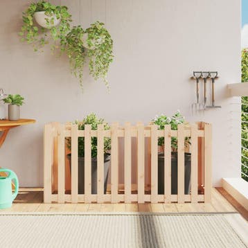 vidaXL Plantenbak verhoogd met hekontwerp 150x50x70 cm, Verzenden, Nieuw