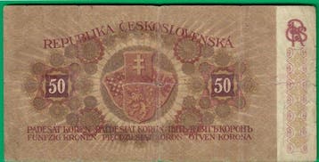 Tsjecho-Slowakije. - 50 Korun - 1919 - Pick 10a