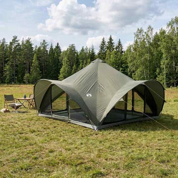 vidaXL Tipi Tent met dak Legergroen 18-Persoons Polyester en, Verzenden, Nieuw