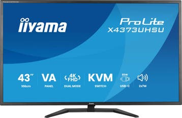 Iiyama ProLite X4373UHSU-B2 Zwart , 43 , 3840x2160 (4K), Computers en Software, Iiyama, VA, Ophalen of Verzenden, 43"