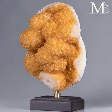 Exclusieve Citrienkwarts - Botroidale Druzy - Zeldzaam