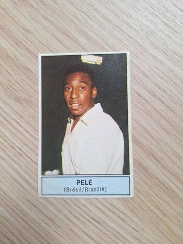 Panini Football Belgium 1972/73 #331 Pelé sticker + Edis, Nieuw