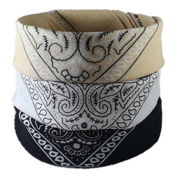 Fako Fashion - 3-Pack Paisley Bandana - Boeren Zakdoek -, Kleding | Heren, Verzenden, Nieuw