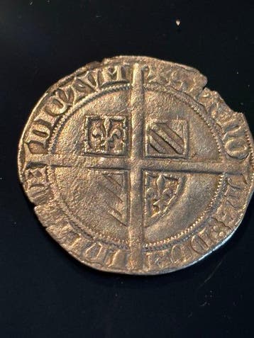 België. Philips de Stoute. Dubbele Groot Vierlander 1389