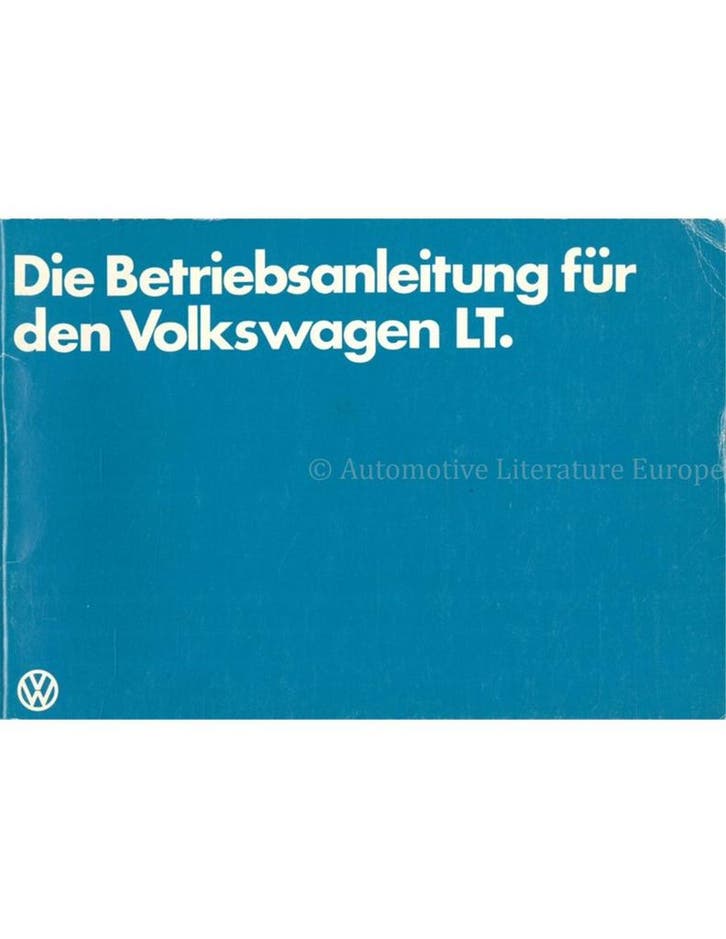 1982 VOLKSWAGEN LT INSTRUCTIEBOEKJE DUITS, Autos : Divers, Modes d'emploi & Notices d'utilisation
