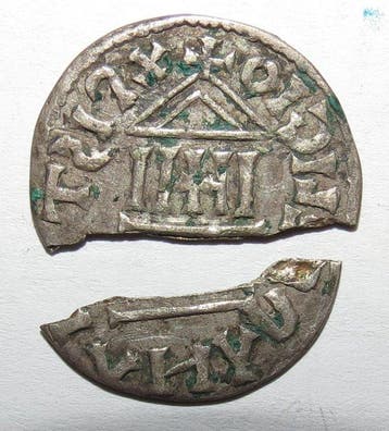 Frankrijk. Louis I le Pieux (814-840). Denier au temple,, Postzegels en Munten