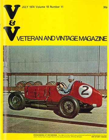 1974 VETERAN AND VINTAGE MAGAZINE 11 ENGELS, Ophalen of Verzenden, Nieuw