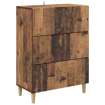 vidaXL Ladekast Oud hout 66 x 34,5 x 90 cm Bewerkt hout, Verzenden