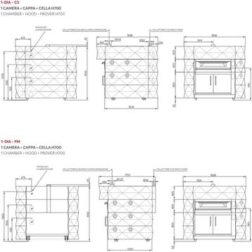 Modulaire Pizzaoven | DIAMOND | Brons | Elektrisch | 9x, Verzenden