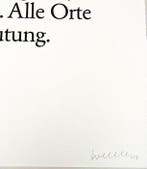 Franz Erhard Walther (1939) - Doppelwortwerk
