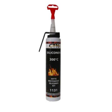 Hittebestendige Siliconenkit (tot 300° C.) Zwart, Verzenden, Nieuw