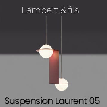 Lambert&Fils - Kroonluchter - Laurent 05 - Aluminium, Glas, Antiek en Kunst
